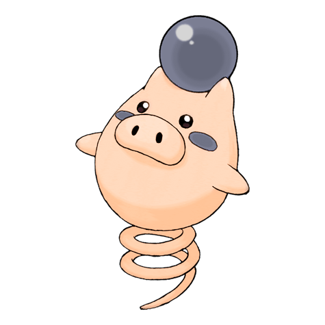 Spoink w wariancie shiny