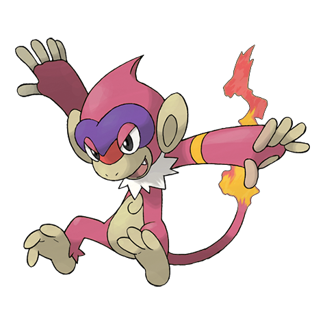 Monferno w wariancie shiny