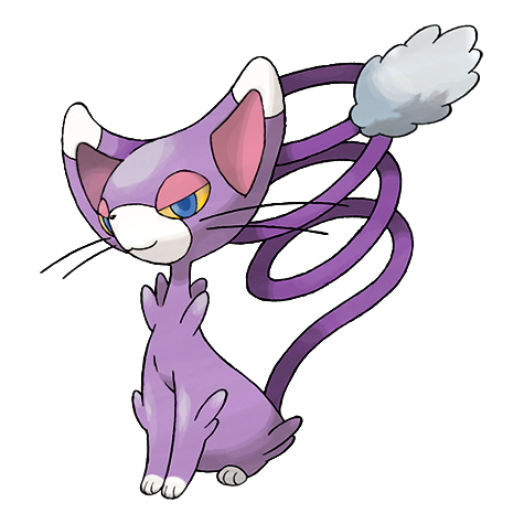 Glameow w wariancie shiny