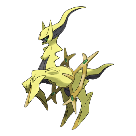 Arceus w wariancie shiny