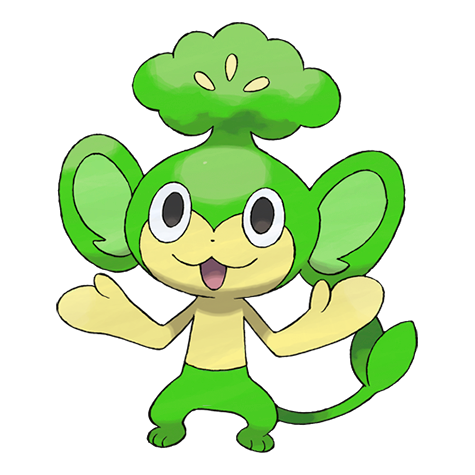 Pansage w wariancie shiny