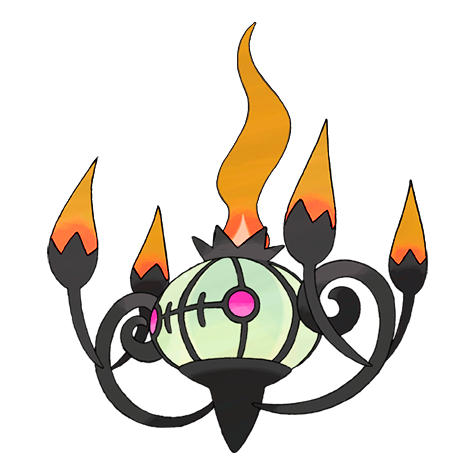 Chandelure w wariancie shiny
