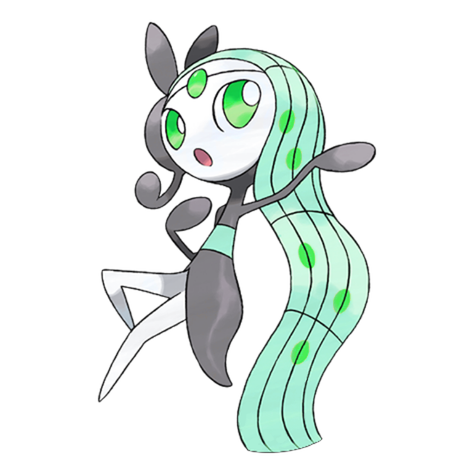 Meloetta w wariancie shiny