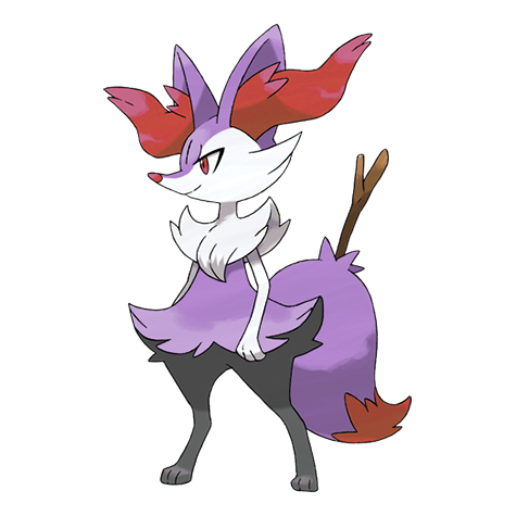 Braixen w wariancie shiny