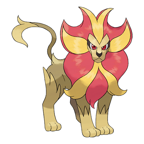 Pyroar w wariancie shiny