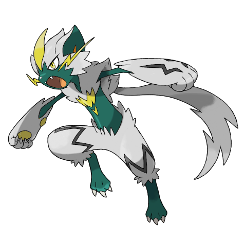 Zeraora w wariancie shiny
