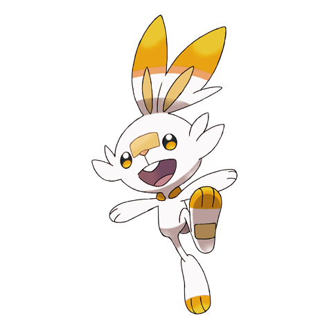 Scorbunny w wariancie shiny