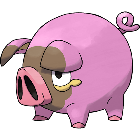 Lechonk w wariancie shiny