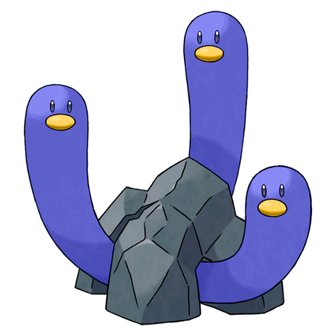 Wugtrio w wariancie shiny