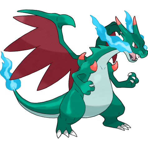 Charizard (Mega X) w wariancie shiny