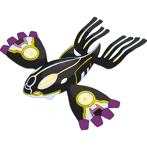 Kyogre (Pierwotny) w wariancie shiny
