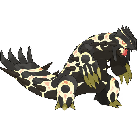 Groudon (Pierwotny) w wariancie shiny