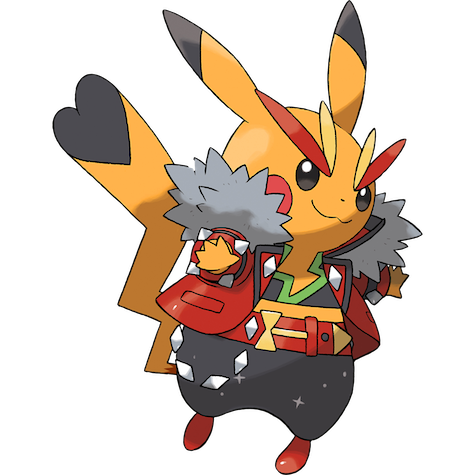 Pikachu (Rock Star) w wariancie shiny