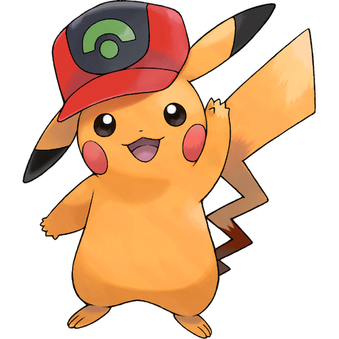 Pikachu (Hoenn Cap) w wariancie shiny