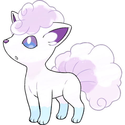 Vulpix (z Aloli) w wariancie shiny