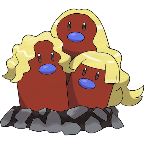 Dugtrio (z Aloli) w wariancie shiny