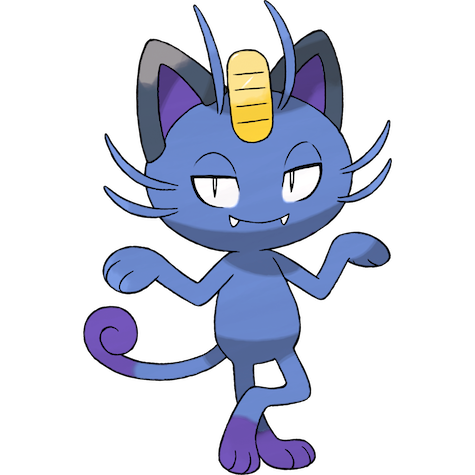 Meowth (z Aloli) w wariancie shiny