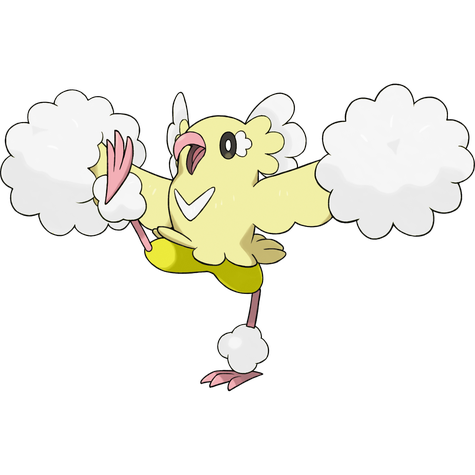 Oricorio (Pom Pom) w wariancie shiny