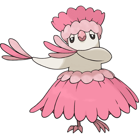 Oricorio (Pau) w wariancie shiny