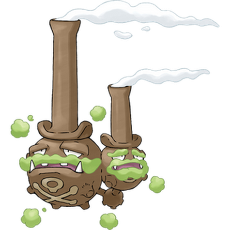 Weezing (z Galaru) w wariancie shiny
