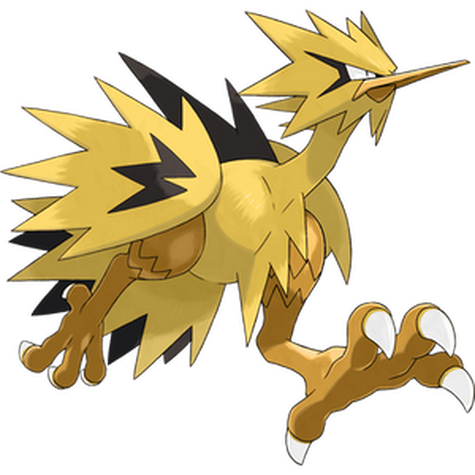 Zapdos (z Galaru) w wariancie shiny