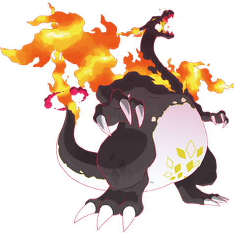 Charizard (Gigantamax) w wariancie shiny