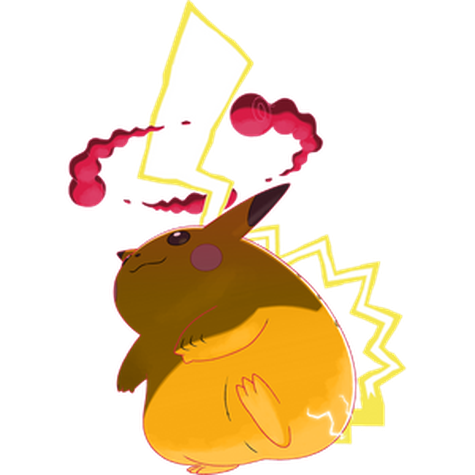 Pikachu (Gigantamax) w wariancie shiny