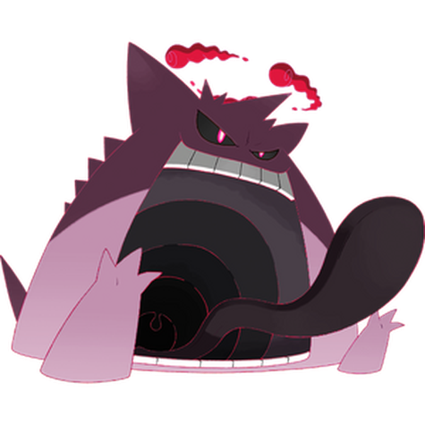 Gengar (Gigantamax) w wariancie shiny
