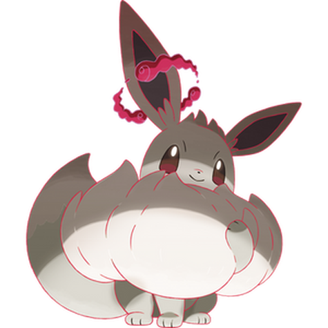 Eevee (Gigantamax) w wariancie shiny