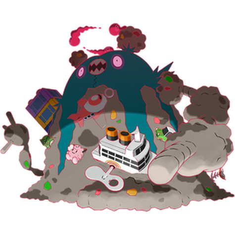 Garbodor (Gigantamax) w wariancie shiny