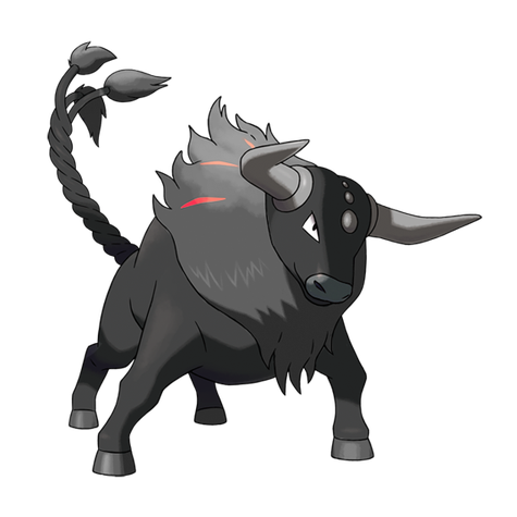 Tauros (z Paldei Blaze Breed) w wariancie shiny