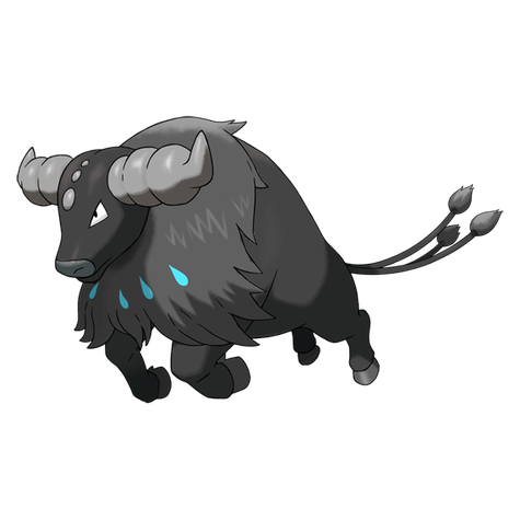 Tauros (z Paldei Aqua Breed) w wariancie shiny