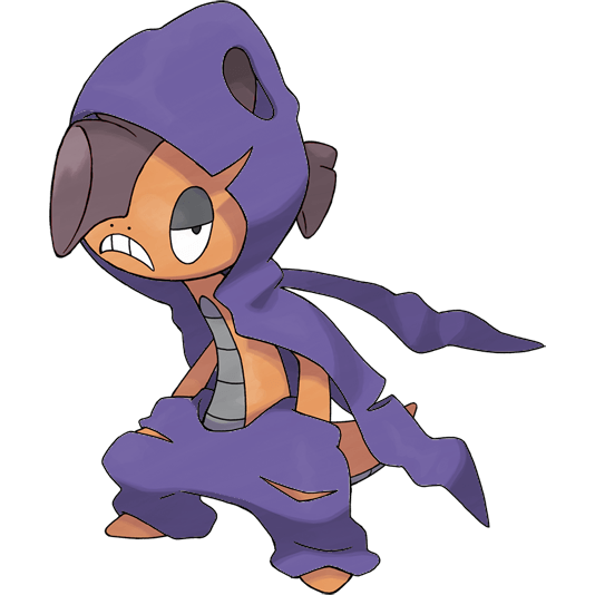 Scrafty (Mega) w wariancie shiny