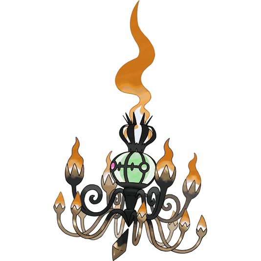 Chandelure (Mega) w wariancie shiny