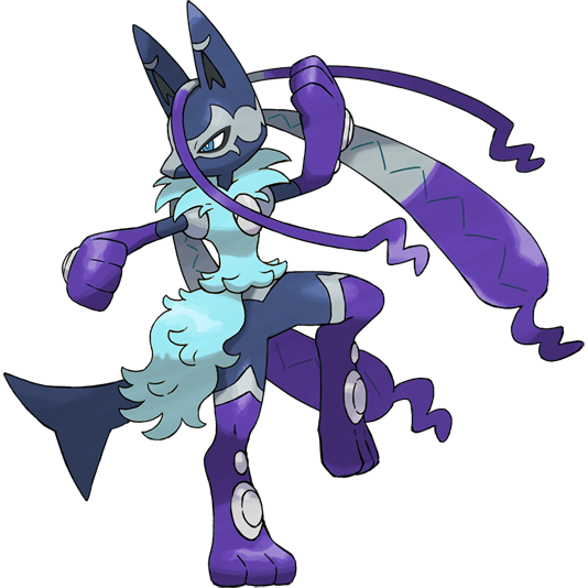 Lucario (Mega Z) w wariancie shiny