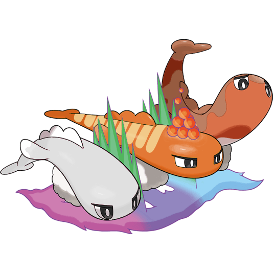 Tatsugiri (Stretchy Mega) w wariancie shiny
