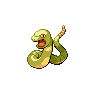 Ekans — mały pikselowy sprite w wariancie shiny
