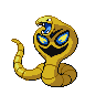 Arbok — mały pikselowy sprite w wariancie shiny