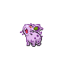 Nidoran♀ — mały pikselowy sprite w wariancie shiny