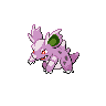 Nidorina — mały pikselowy sprite w wariancie shiny