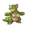 Nidoqueen — mały pikselowy sprite w wariancie shiny