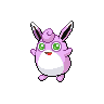 Wigglytuff — mały pikselowy sprite w wariancie shiny