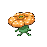 Vileplume — mały pikselowy sprite w wariancie shiny