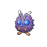 Venonat — mały pikselowy sprite w wariancie shiny