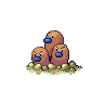 Dugtrio — mały pikselowy sprite w wariancie shiny