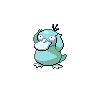 Psyduck — mały pikselowy sprite w wariancie shiny
