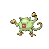 Mankey — mały pikselowy sprite w wariancie shiny