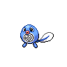 Poliwag — mały pikselowy sprite w wariancie shiny