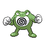 Poliwrath — mały pikselowy sprite w wariancie shiny