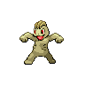 Machop — mały pikselowy sprite w wariancie shiny